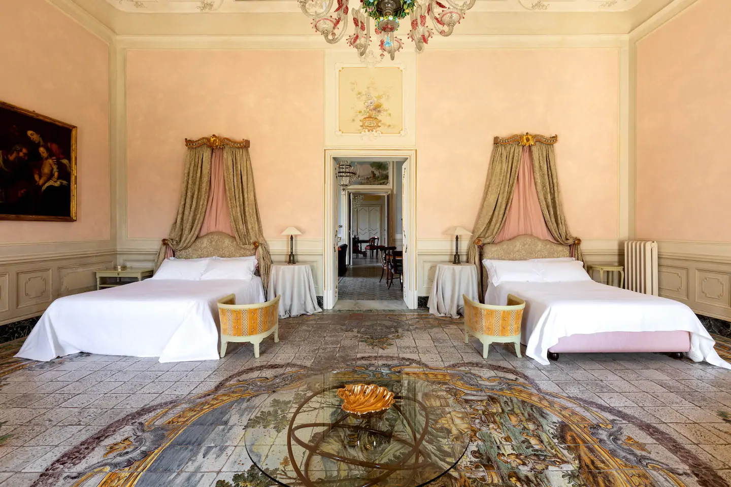 Спальня в вилле Tasca в Палермо на Сицилии