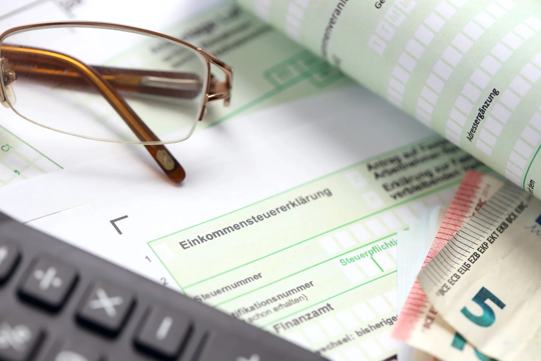 Annual income tax return form in Germany