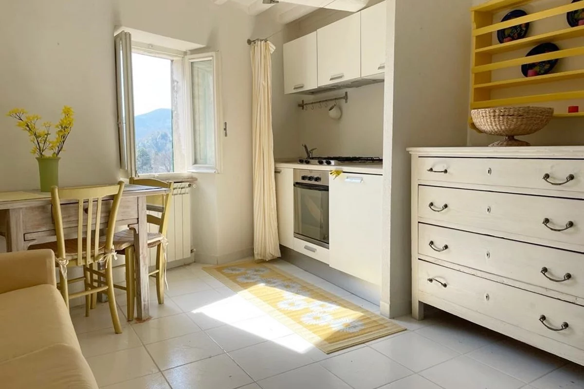 Small kitchen in an apartment in Italy