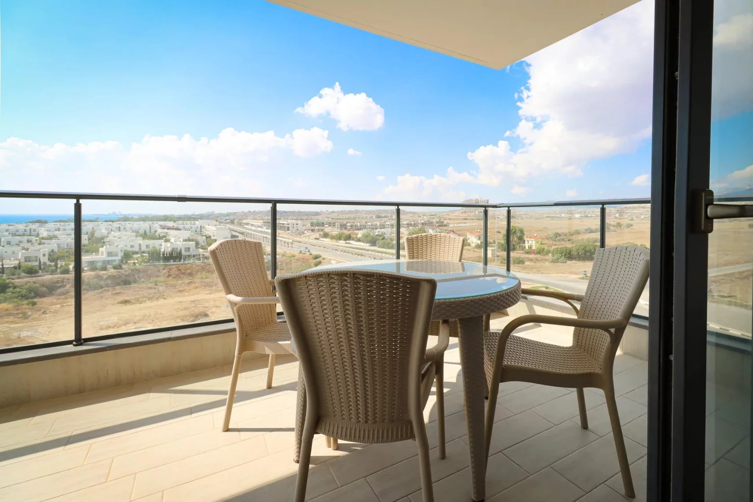 terrace in a Cyprus flat