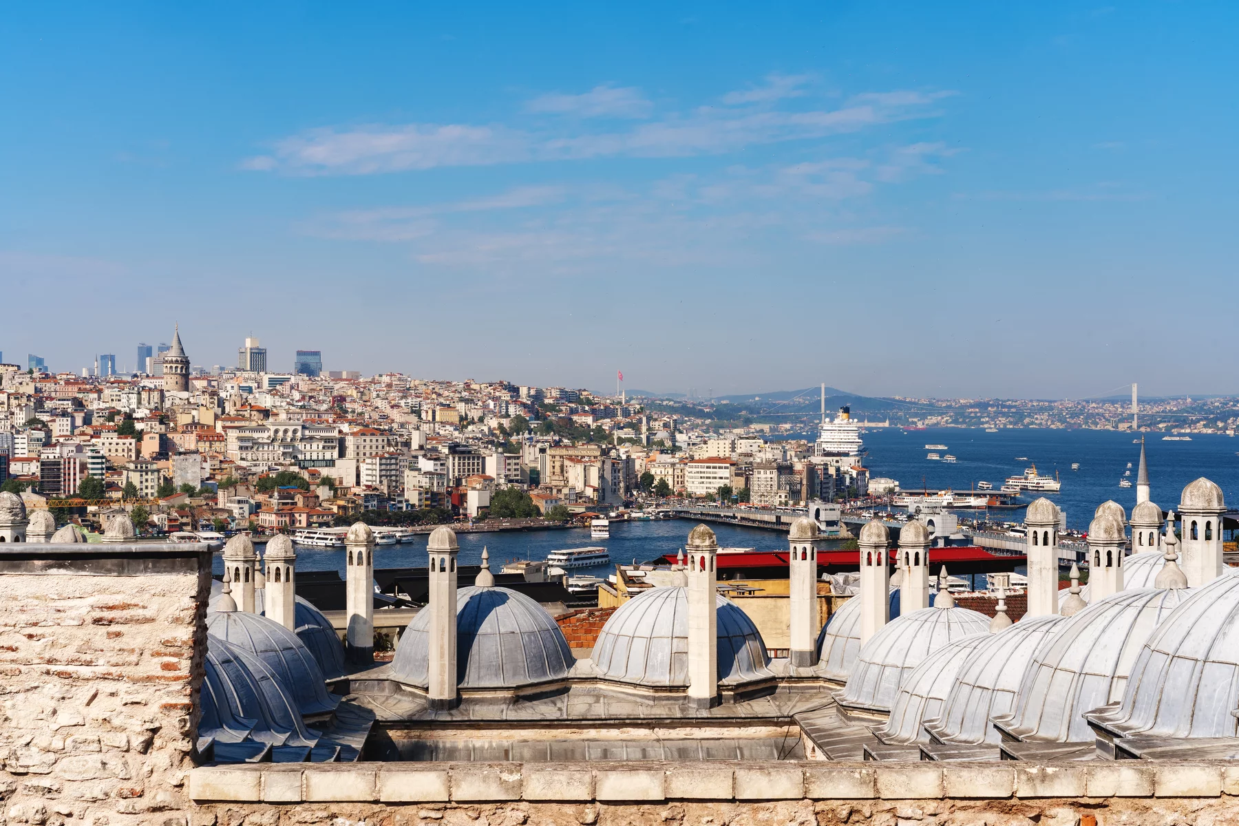 Панорамный вид на город Стамбул