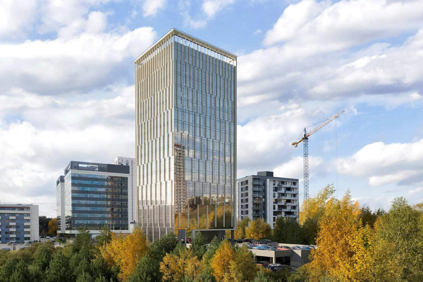 Пример офисного здания в Литве