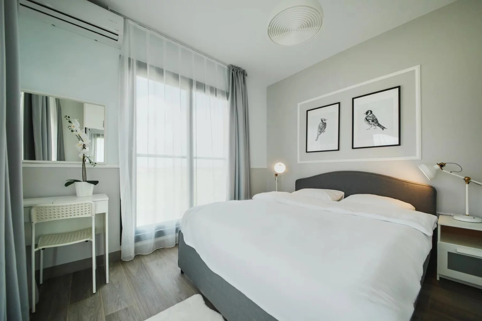 bedroom design in a Cyprus flat