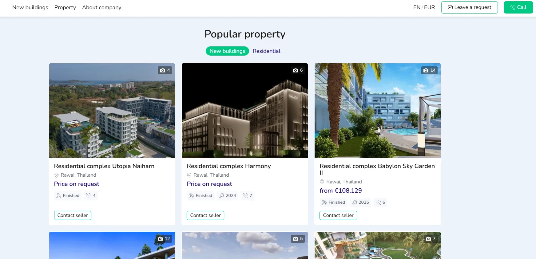 real estate agency website