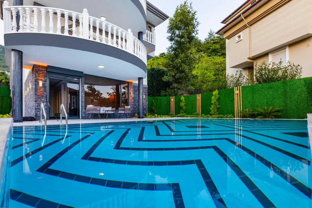 pool at home in Turkey