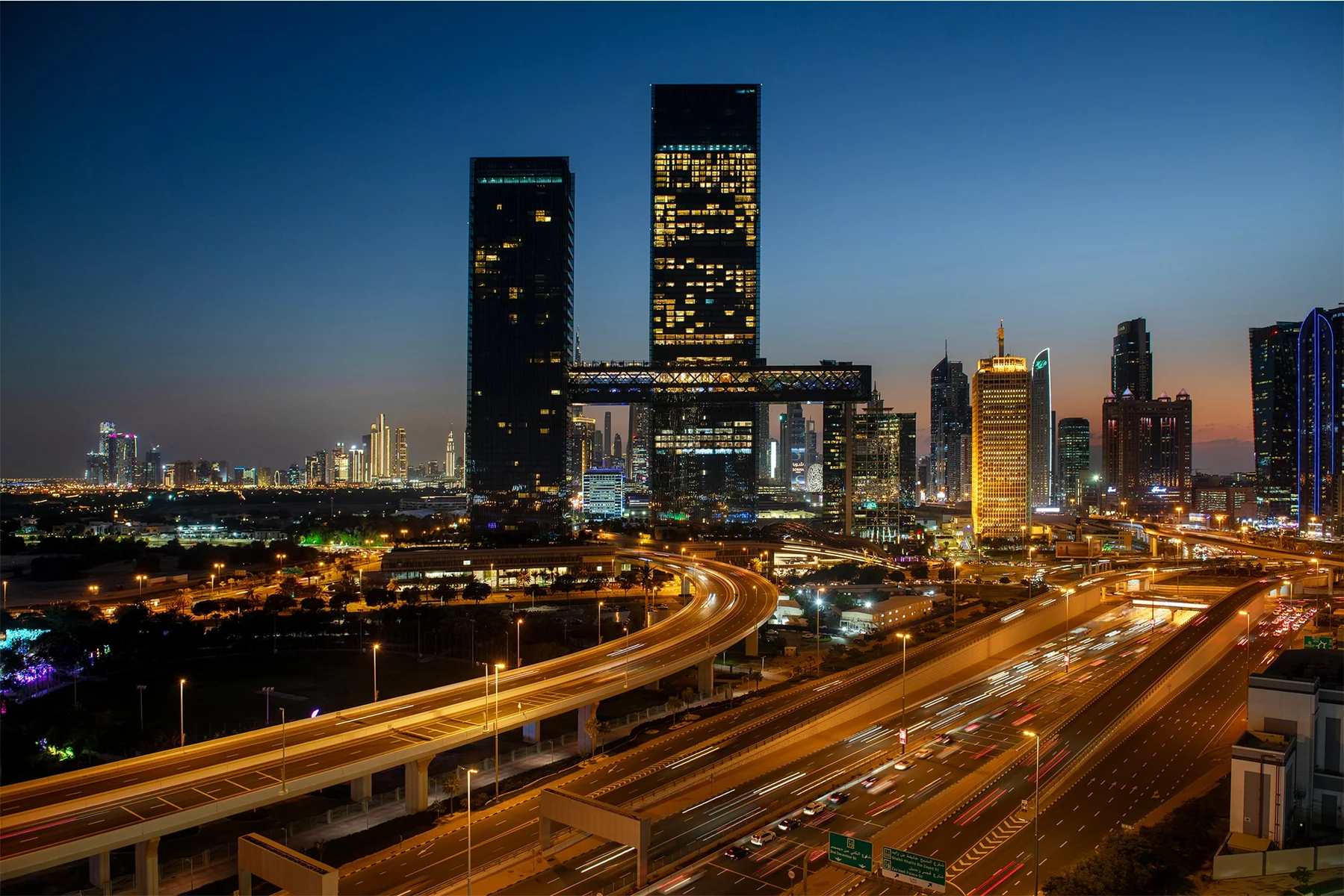 Vista dal grattacielo del futuro a Dubai