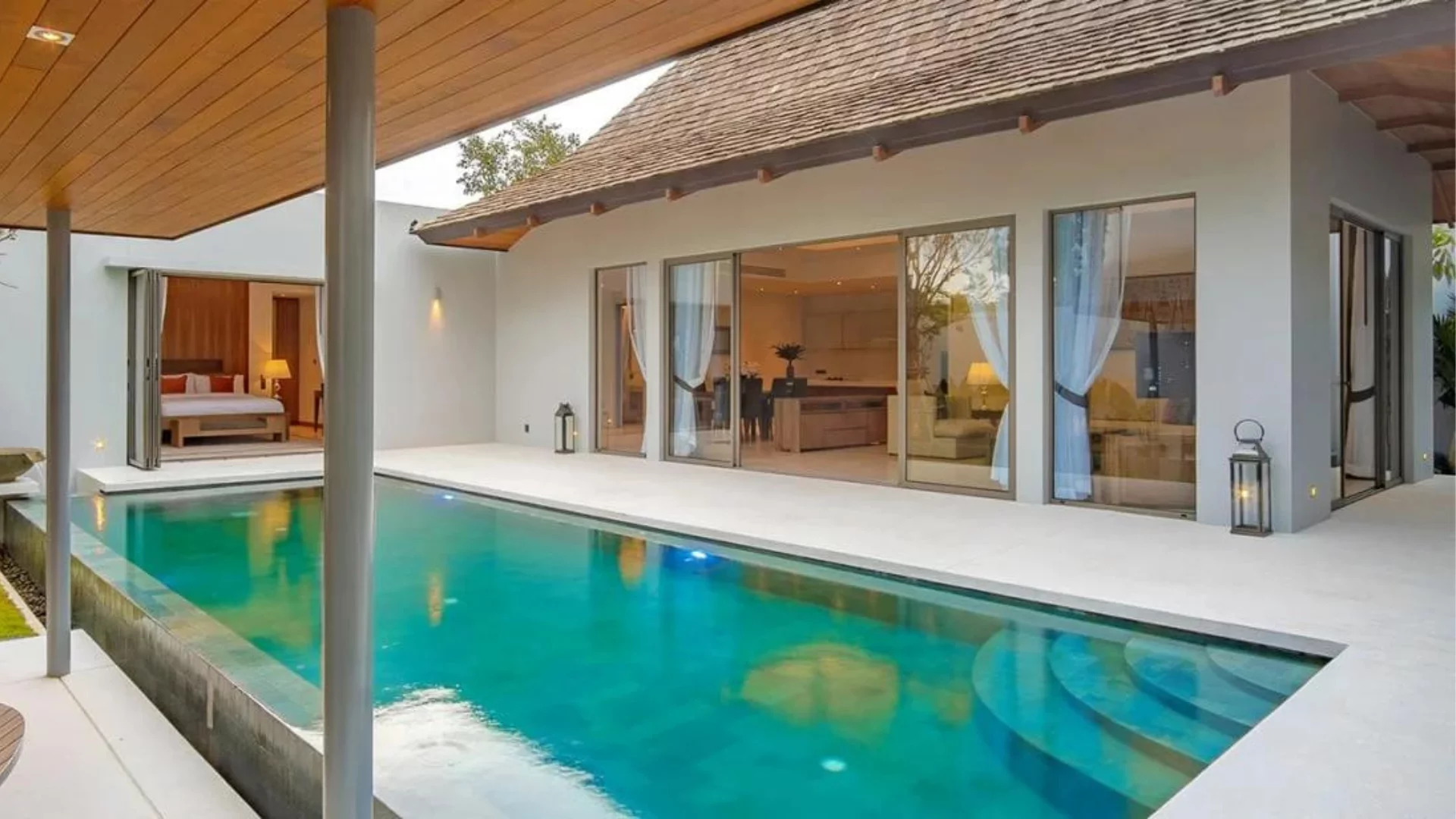 Pool in a villa in Thailand