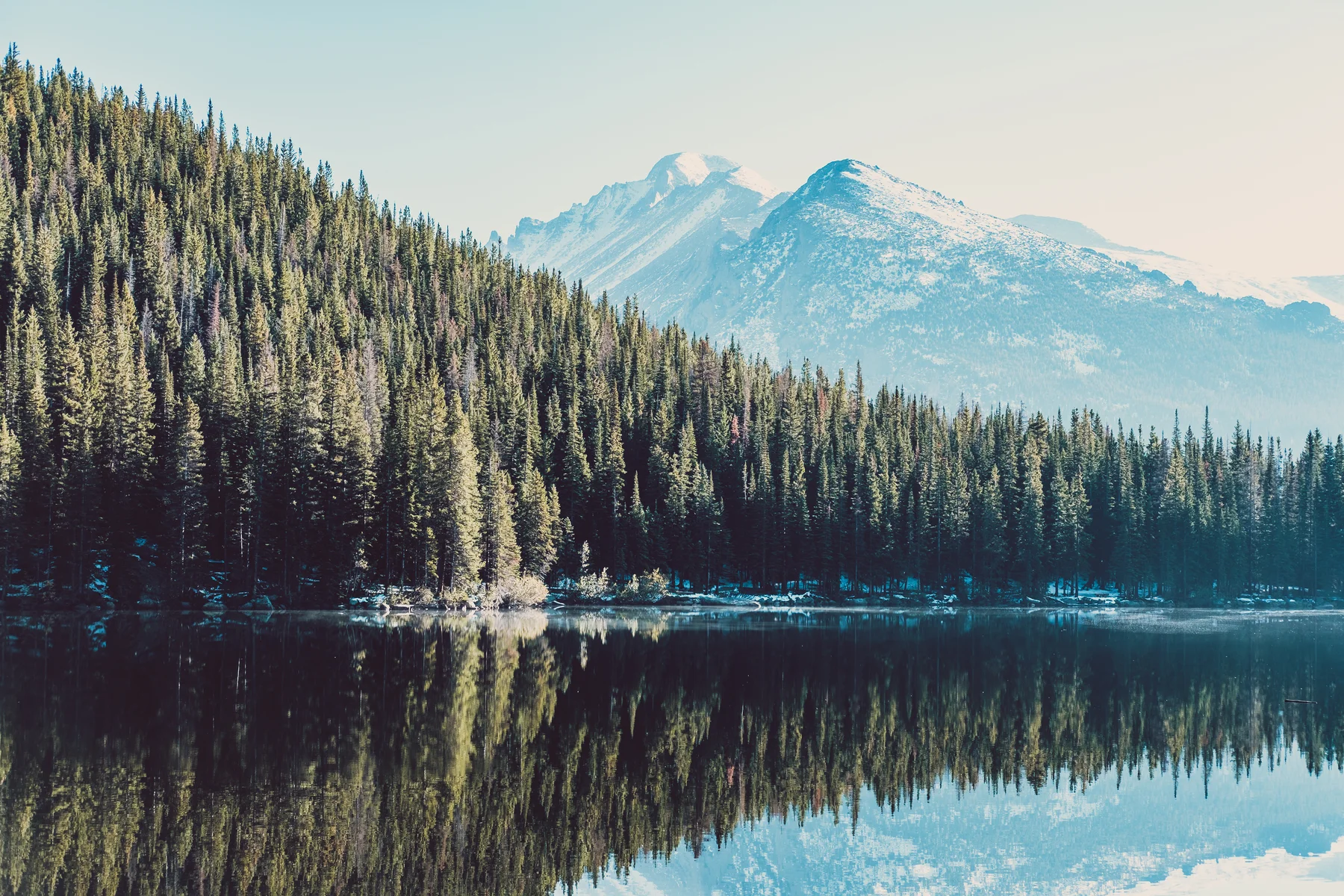 Bear Lake, Rocky Mountains, Colorado, USA.