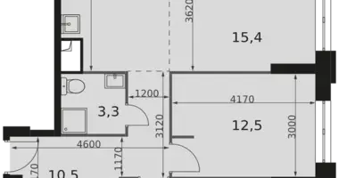 Appartement 3 chambres dans Moscou, Russie