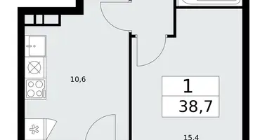 Mieszkanie 1 pokój w Kommunarka, Rosja
