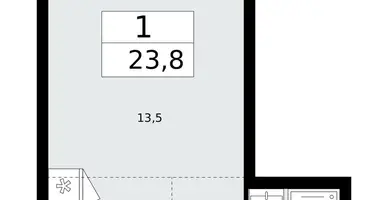 Wohnung 1 zimmer in Troizk, Russland