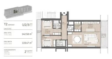 Mieszkanie 2 pokoi w Loule, Portugalia