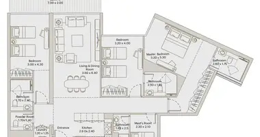 3 bedroom apartment in Dubai, United Arab Emirates