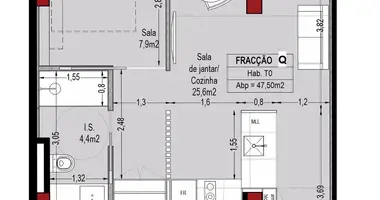 1 room apartment in Porto, Portugal