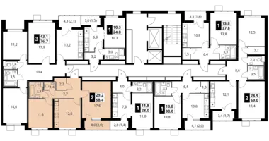 Apartamento 2 habitaciones en Leninsky District, Rusia
