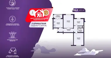 3 room apartment in Minsk, Belarus