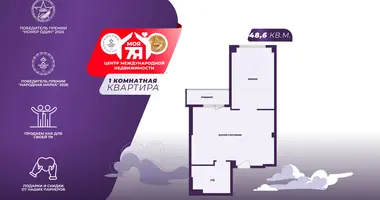 Wohnung 1 zimmer in Minsk, Belarus