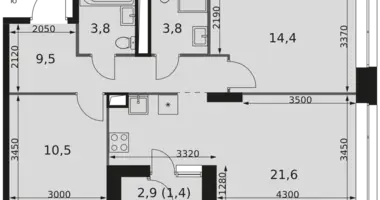 Appartement 3 chambres dans Moscou, Russie