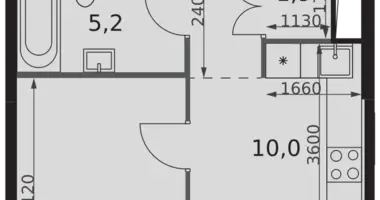 Apartamento 1 habitación en Moscú, Rusia