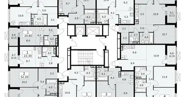 Wohnung 1 zimmer in Kommunarka, Russland