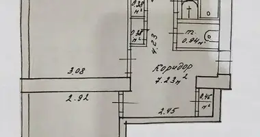 2 room apartment in Minsk, Belarus