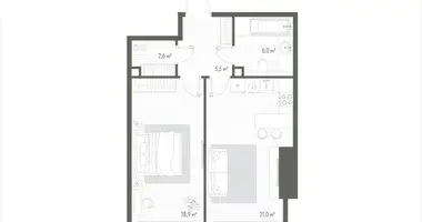 Mieszkanie 1 pokój w Rosja