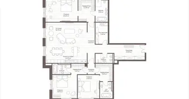 Appartement 3 chambres dans Moscou, Russie