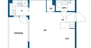 Apartamento en Kouvola sub region, Finlandia