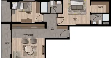 3 room apartment in Akdeniz, Turkey