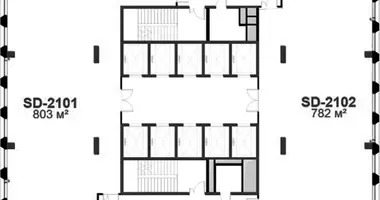 Büro 1 611 m² in Moskau, Russland