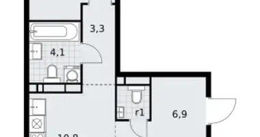 Wohnung 3 zimmer in Wnukowo, Russland