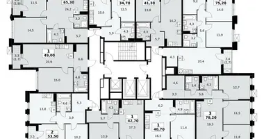 Appartement 3 chambres dans Troïtsk, Russie