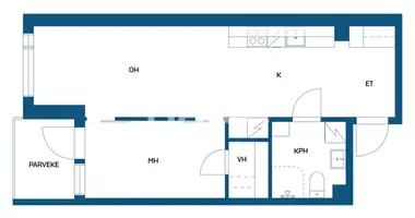 1 bedroom apartment in Oulu sub-region, Finland