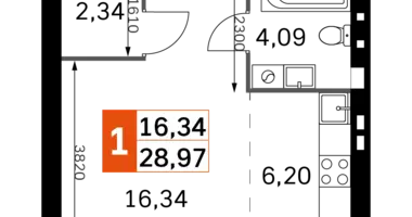 Studio 1 zimmer in Rajon Odinzowo, Russland