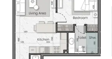 Apartamento 1 habitacion en Dubái, Emiratos Árabes Unidos