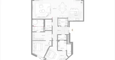 Appartement 2 chambres dans Moscou, Russie