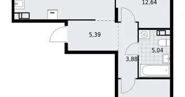 Квартира 2 комнаты в Lagolovskoe selskoe poselenie, Россия
