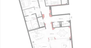 Apartamento 2 habitaciones en Moscú, Rusia