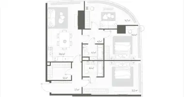 3 room apartment in Russia