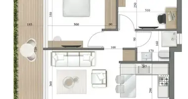 Wohnung 1 Schlafzimmer in Kato Polemidia, Zypern