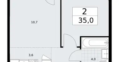 Appartement 2 chambres dans Vnoukovo, Russie