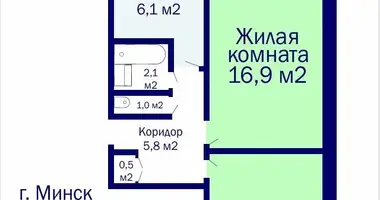 Квартира 2 комнаты в Минск, Беларусь