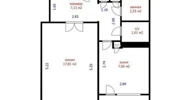 Appartement 1 chambre dans Minsk, Bélarus