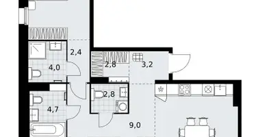 Appartement 3 chambres dans Kommunarka, Russie