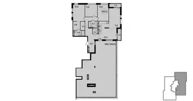 4 room apartment in Moscow, Russia
