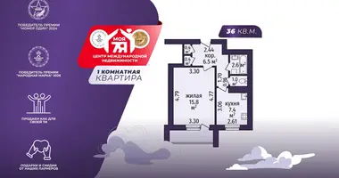 1 room apartment in Minsk, Belarus
