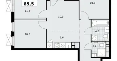 Mieszkanie 4 pokoi w Kommunarka, Rosja