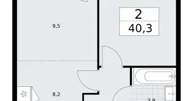 2 room apartment in Vnukovo, Russia