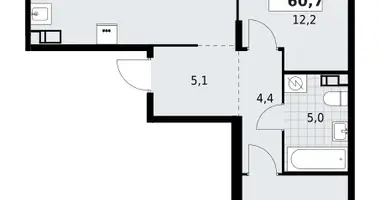 2 room apartment in Krasnoye Selo, Russia