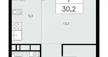 Квартира 1 комната в район Коммунарка, Россия
